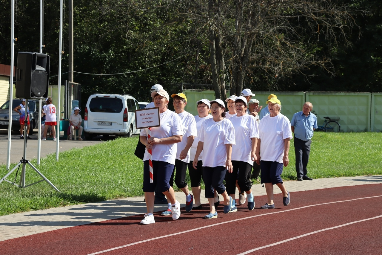 Участие в летней спортивной спартакиаде среди ветеранских организаций района.